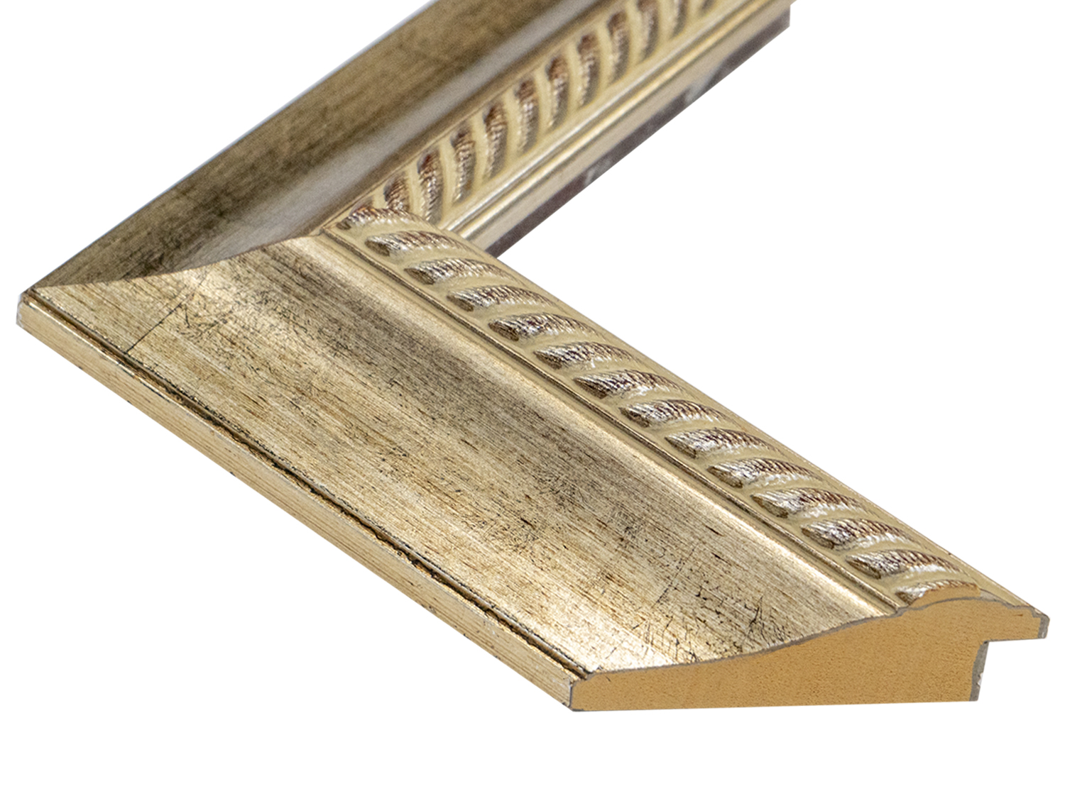 Gemini Wood Moulding - SILVER W/BRAIDED LIP G-1280 **OVERSTOCK - Image 3