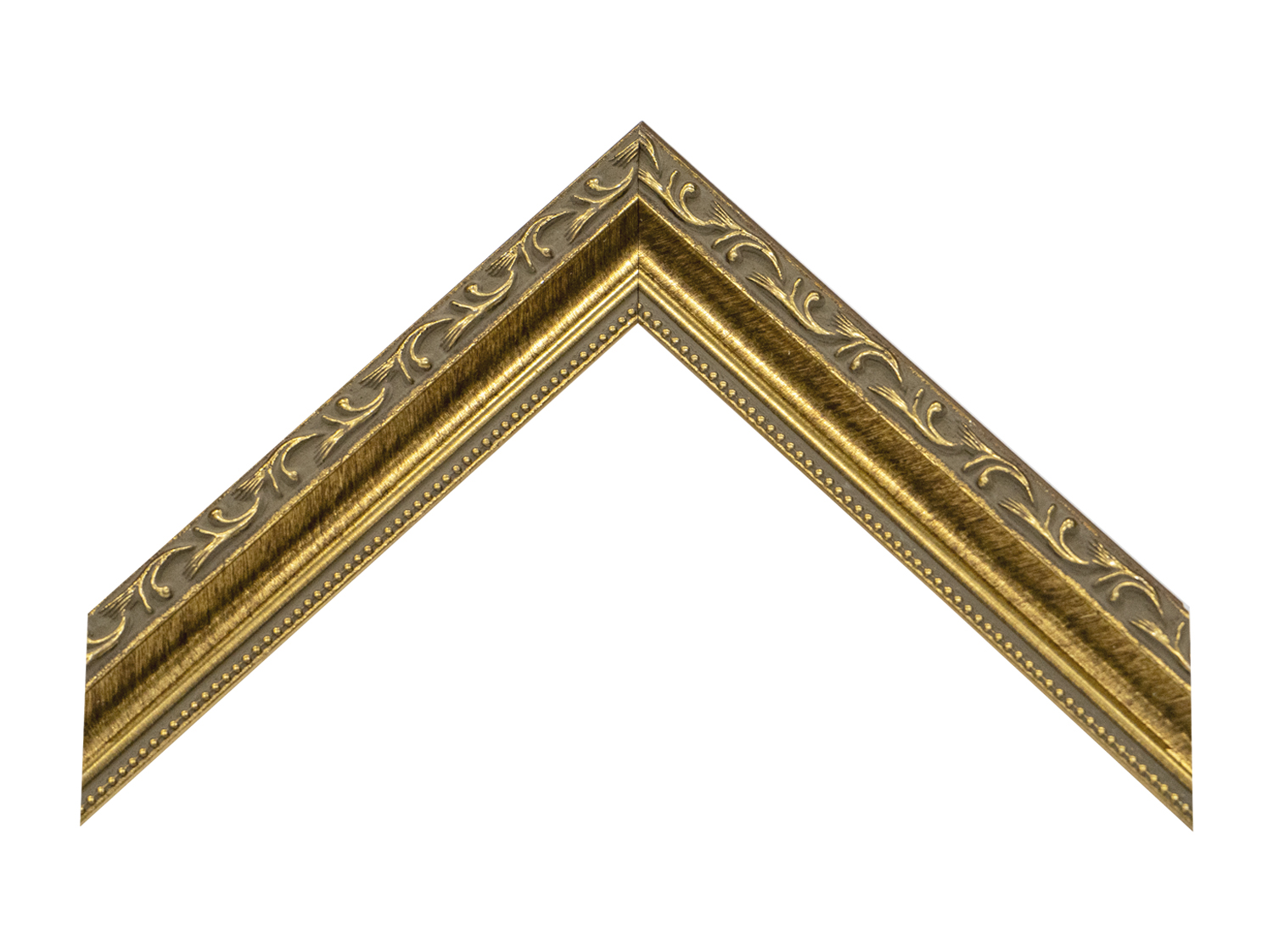 Gemini Wood Moulding - GOLD ORNATE/BEADED LIP G-1417