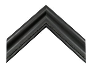 Gemini Wood Moulding - 2 1/8" BLACK WITH ORNATE EDGE G-2714