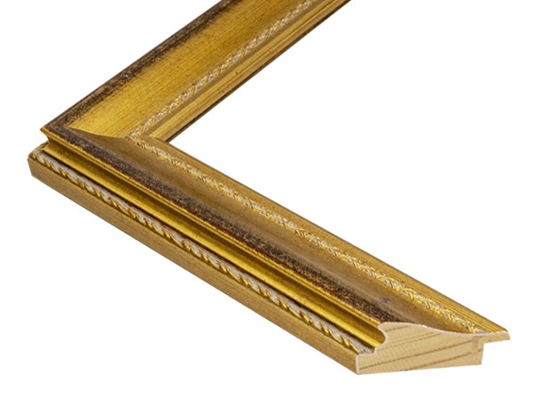 Gemini Wood Moulding - ANTIQUE GOLD RED/SCRATCH G-2715 - Image 3