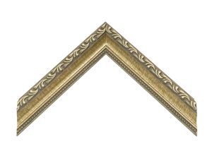 Gemini Wood Moulding - SCRATCHED SILVER ORNATE G-2806