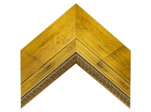 Gemini Wood Moulding - GOLD WITH BLUE UNEVEN G-7461 **OVERSTOCK