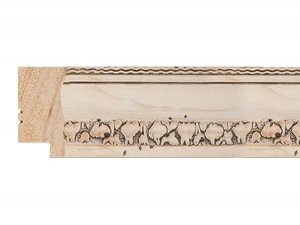 Gemini Wood Moulding - WHITE WASHED EMBOSSED