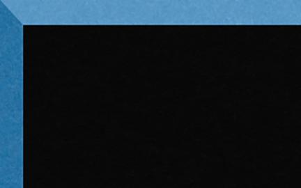Crescent Mat Board - Brite Core 4 ply - Black on Blue (40" X 60") *SPECIAL ORDER