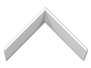 Gemini Wood Moulding - 7/8" High Gloss White G-P2649