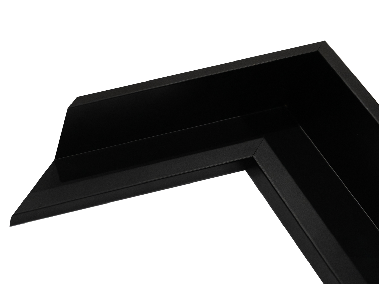 Gemini Wood Moulding - 2 1/2" H BLACK FLOATER G-7561 - Image 3